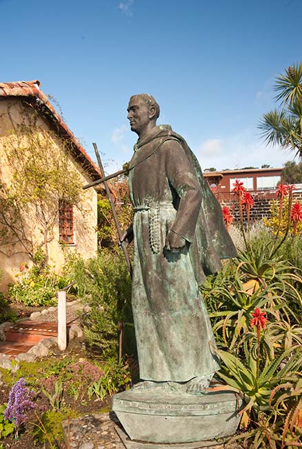 San Carlos Borroméo Statue of Junípero Serra