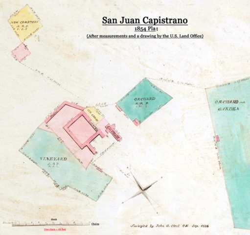 San Juan Capistrano Plat 1854