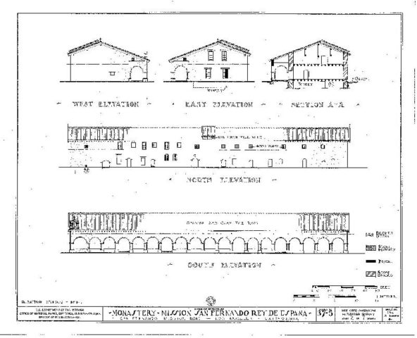 Architectural Drawing of the 1822 Convento