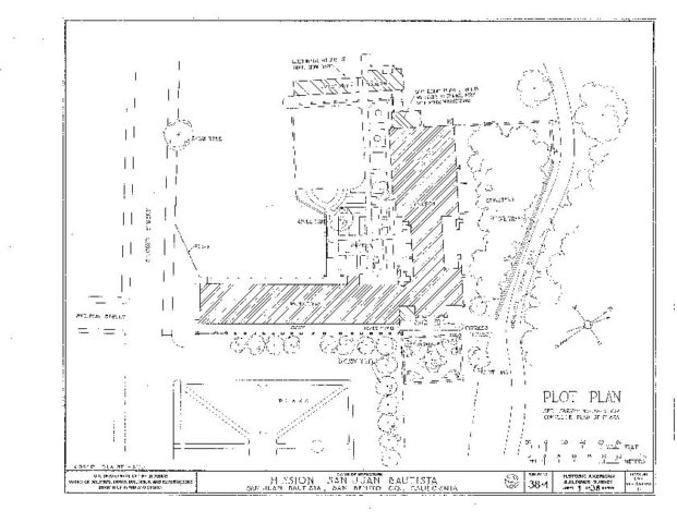Plot Plan of San Juan Bautista Church