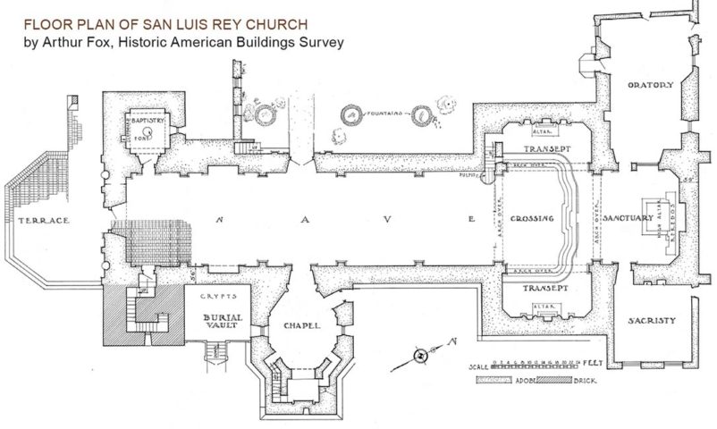 Floor Plan of San Luis Rey