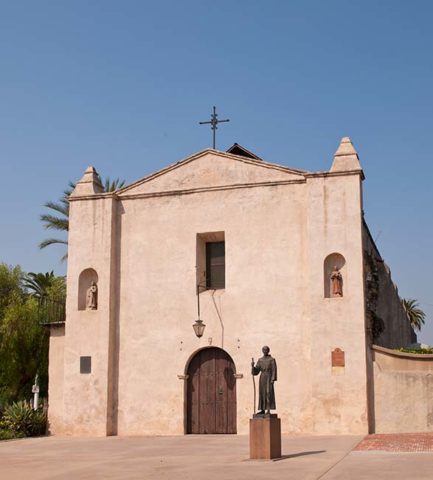 Front of Mission San Gabriel Arcángel