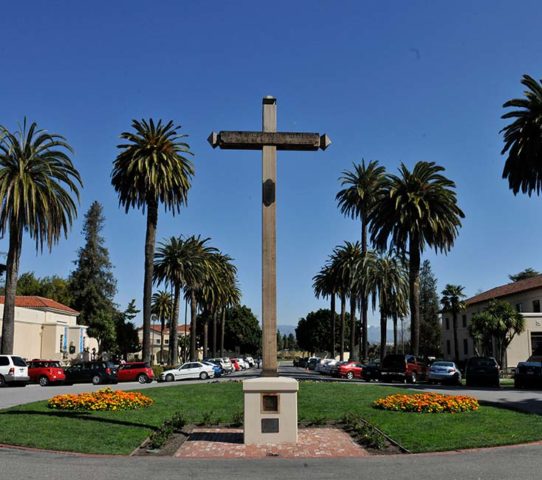 Santa Clara de Asis Cross at Front Entrance