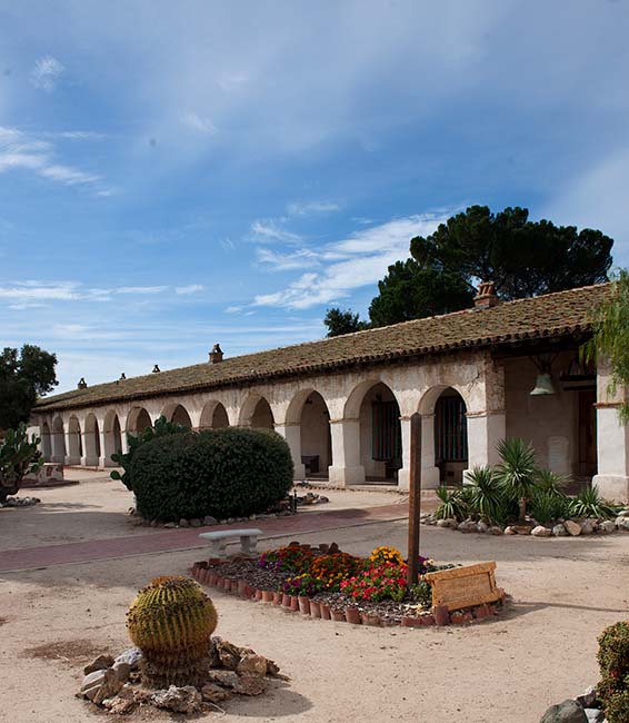 The Colonnade at Mission San Miguel