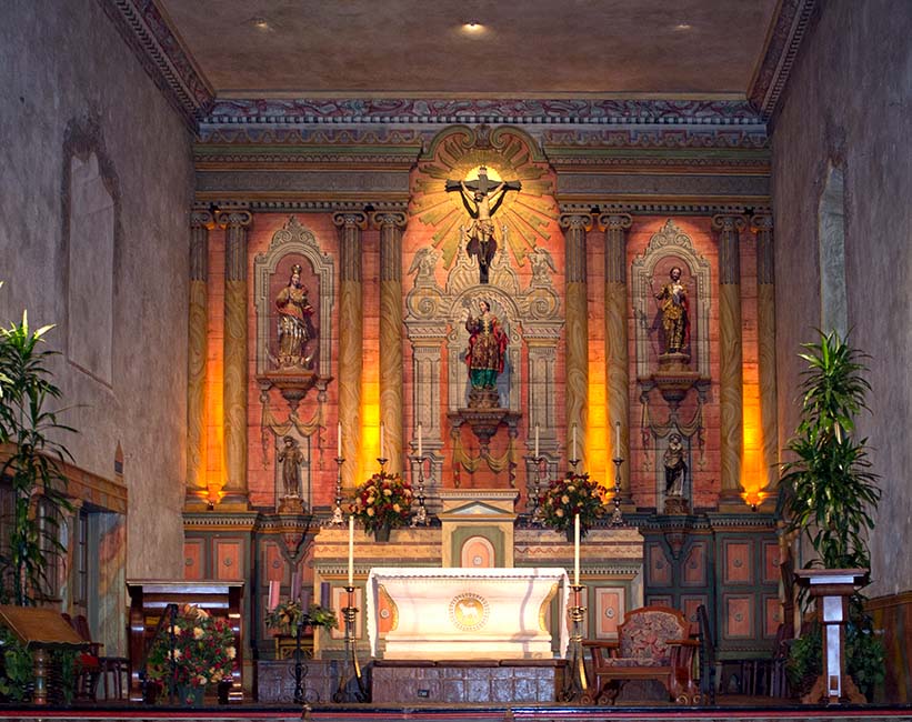 Mission Santa Bárbara Church Interior