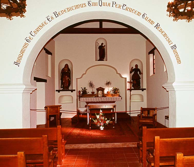 Interior of the Santa Cruz Mission