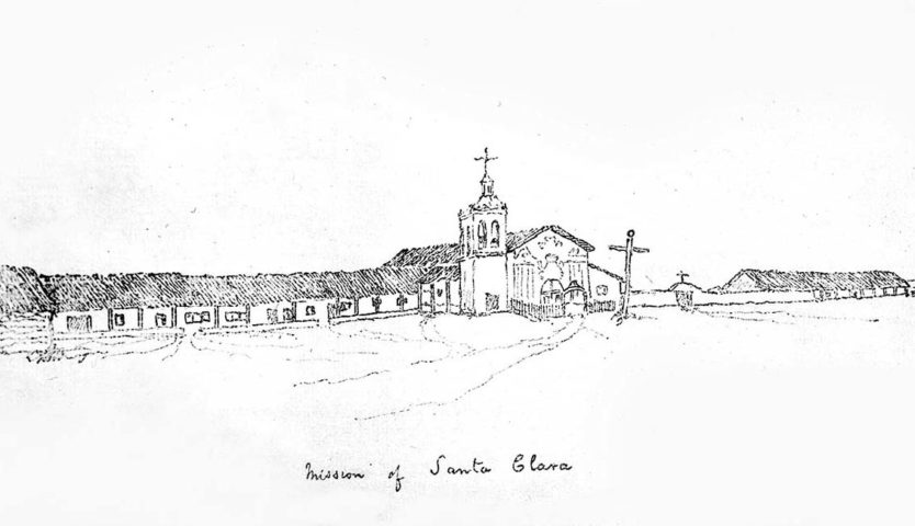 Mission Santa Clara by H.M.T. Powell 1850