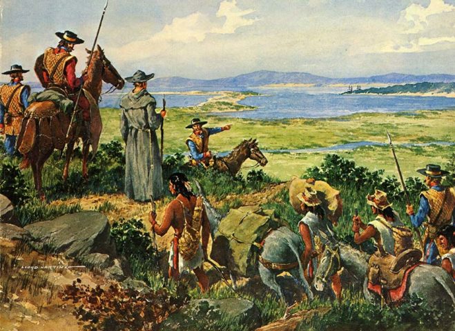 Land Expedition Approaching San Diego 1769