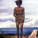 Coast Miwok Man with Bow by Michael Tikhanov 1818