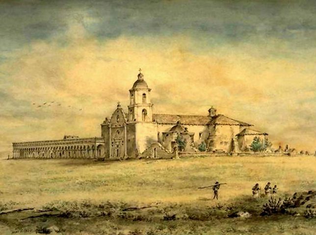 San Luis Rey by Edward Vischer 1865