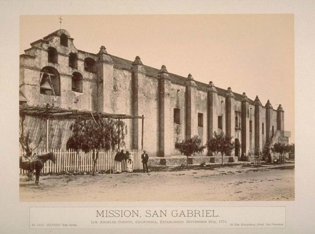 Mission San Gabriel by Carleton E. Watkins