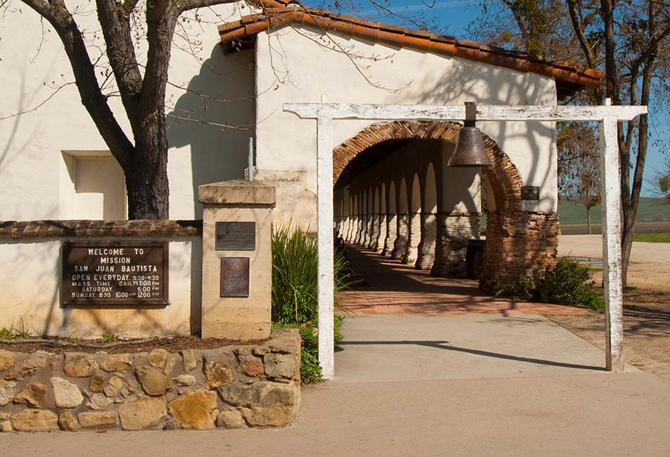San Juan Bautista Mission Entrance