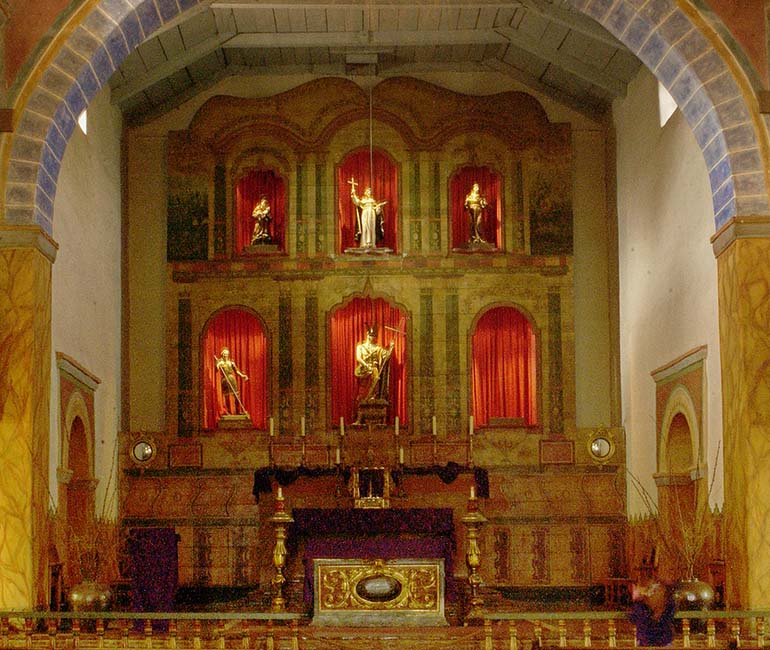Interior of the San Juan Bautista Church