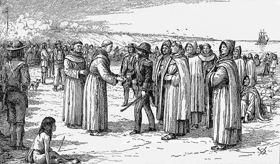 The Landing of the Zacatecan Franciscans